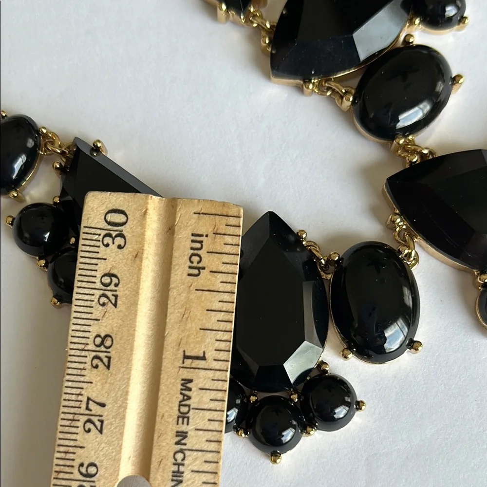 Kate Spade Black and Gold Statement Necklace
